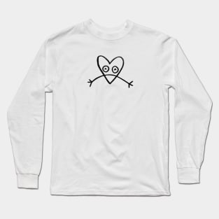 Doodle Sad Heart Long Sleeve T-Shirt